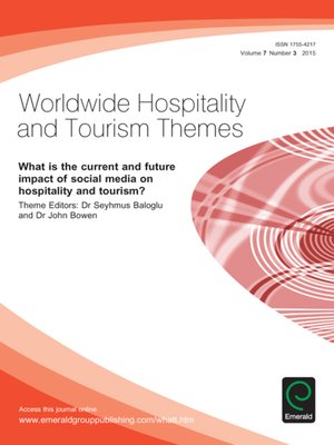 cover image of Worldwide Hospitality and Tourism Themes, Volume 7, Issue 3